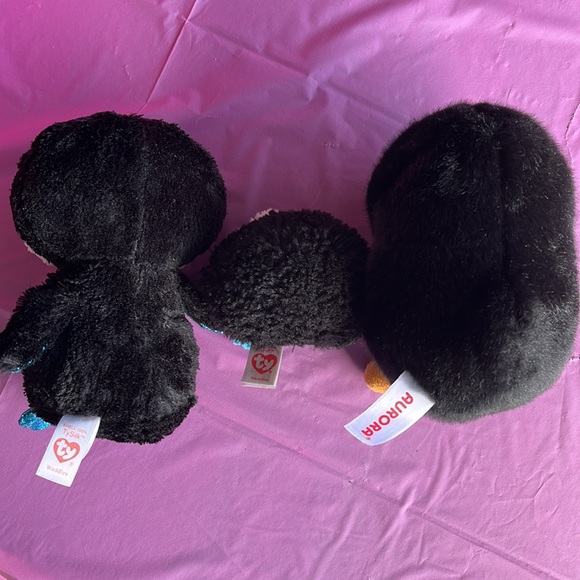 🐧GUC Ty & Aurora Penguin Stuffed Animals - lot of 3! GUC “Waddles” x 2, Aurora - Picture 6 of 6